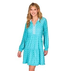 Cabana Life Amalfi Coast Embroidered Tiered Dress XS Boho Tiered Tassels Peasant